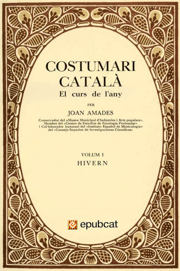 Costumari català - 1. Hivern