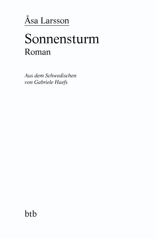 Rebecka Martinsson 01 - Sonnensturm