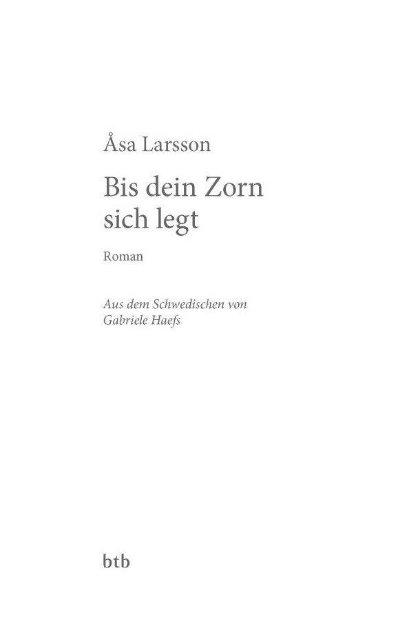 Rebecka Martinsson 04 - Bis dein Zorn sich legt