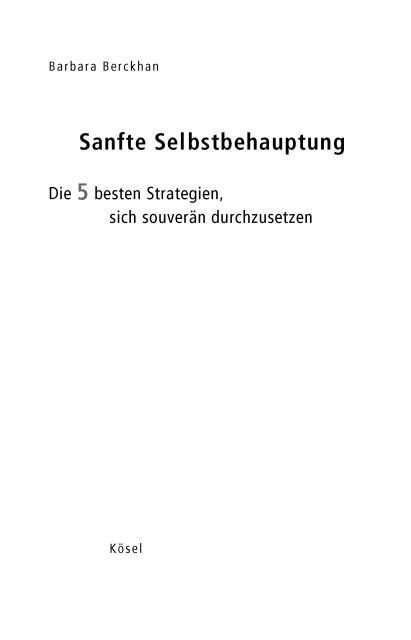 Sanfte Selbstbehauptung