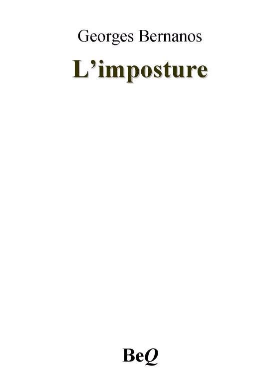 L'imposture