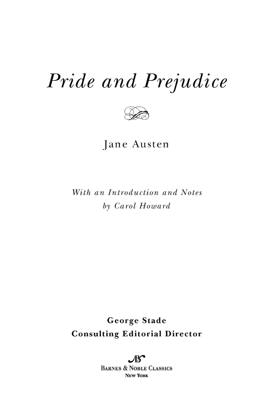 Pride and Prejudice