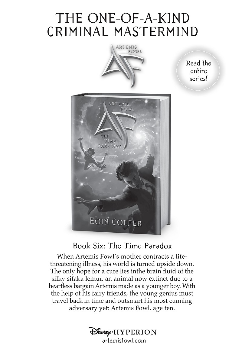 Artemis Fowl Book 6: Time Paradox