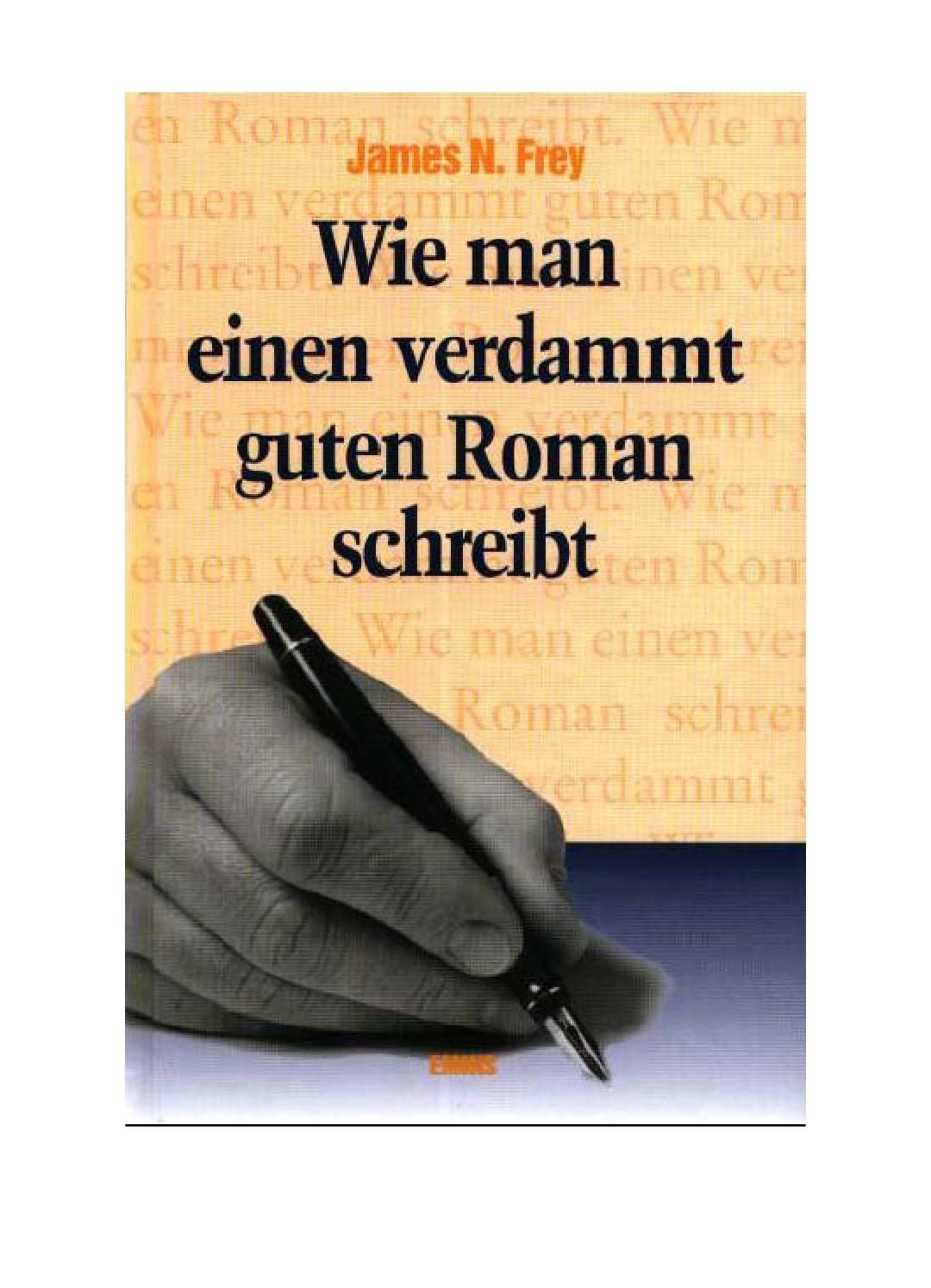 Wie man einen verdammt guten Roman schreibt