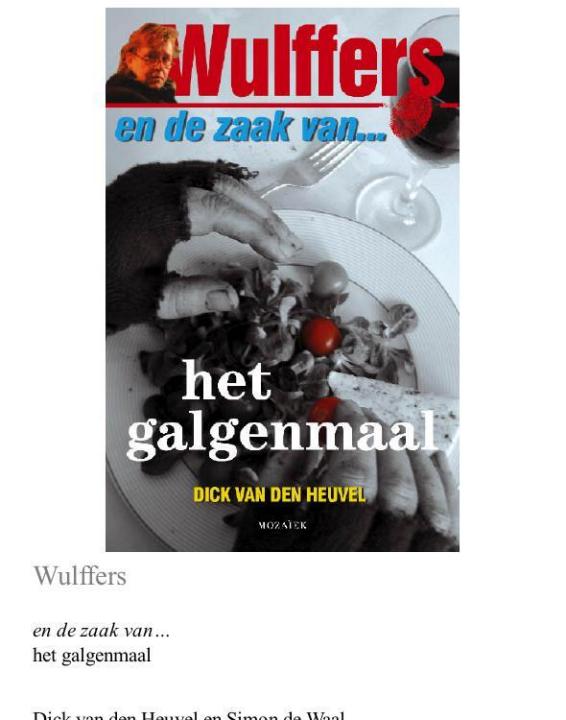 Wulffers en de zaak van het galgenmaal