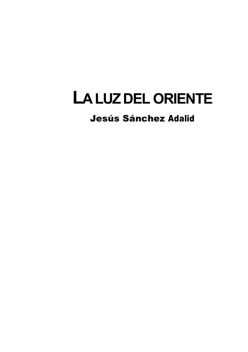 La luz de oriente