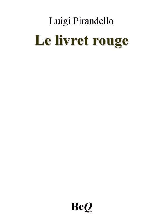 Le livret rouge