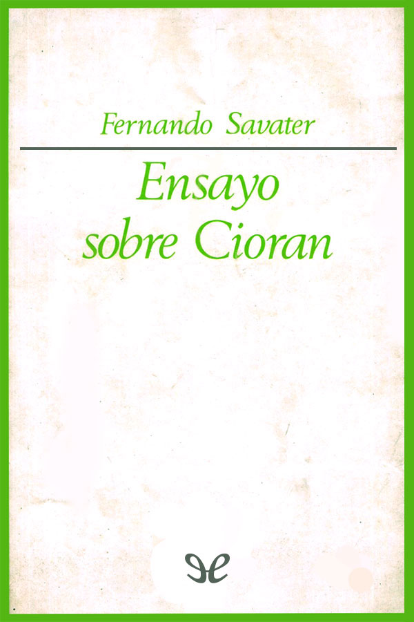 Ensayo sobre Cioran