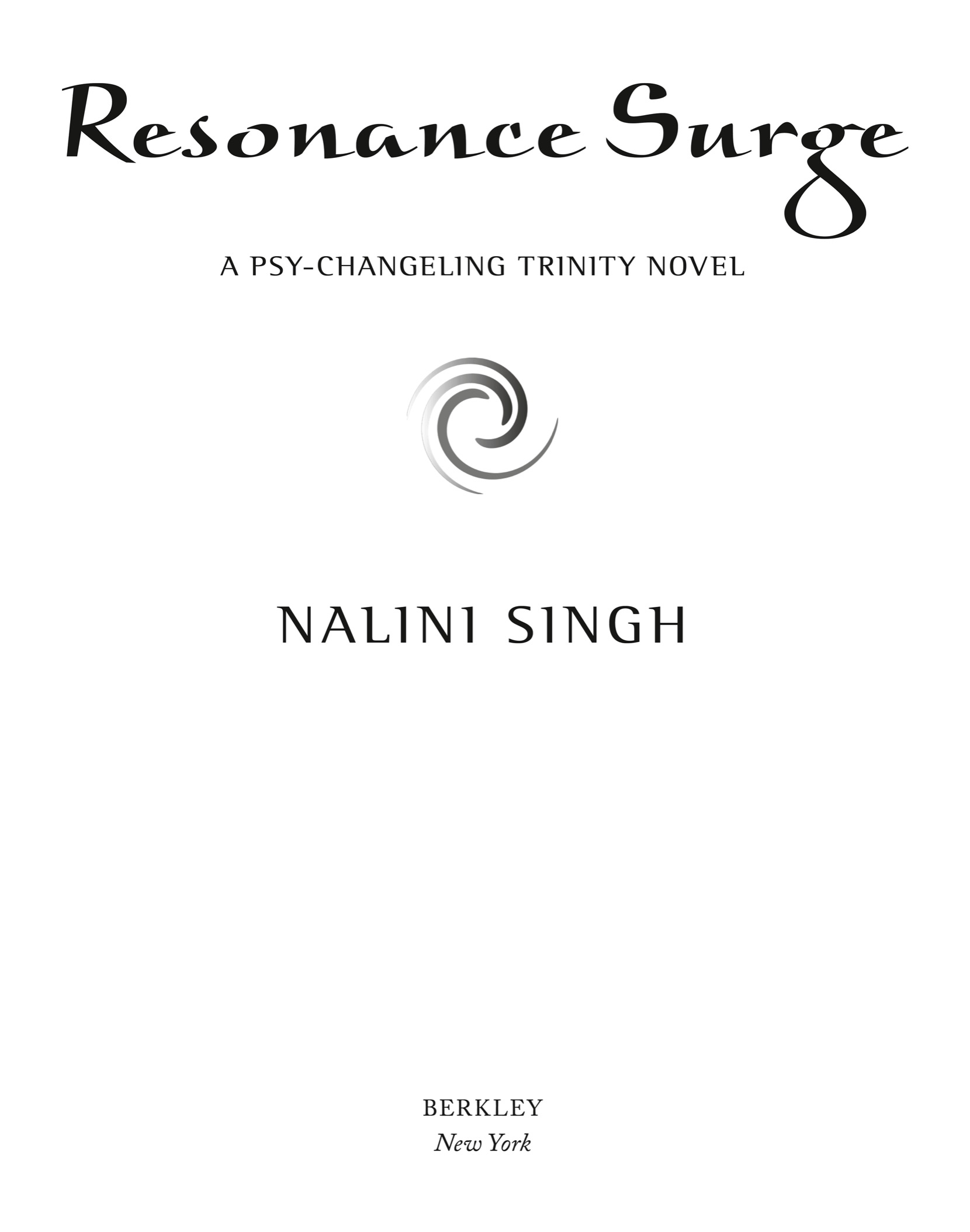 Book Title, Resonance Surge, Author, Nalini Singh, Imprint, Berkley